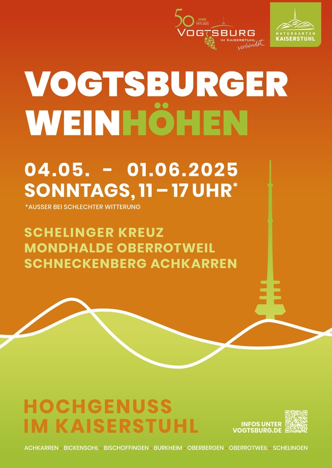 Vogtsburger Weinhöhen 4.5.-1.6.2025 Plakat